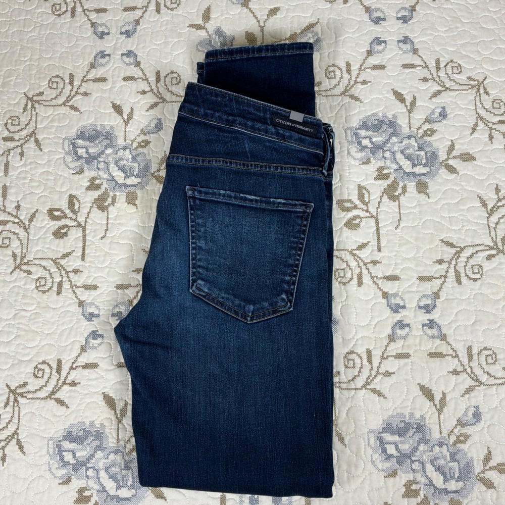 Citizens of Humanity Arielle Slim Jeans Womens 28 Blue Excellent Midrise Stretch